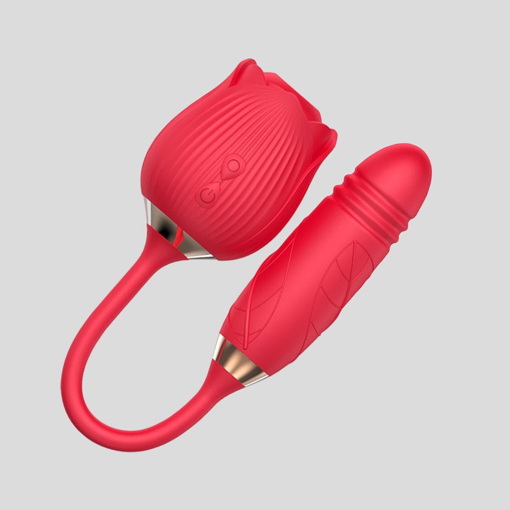 Riri - Pulsating & Sucking Rose Vibrator - Shopping & Things
