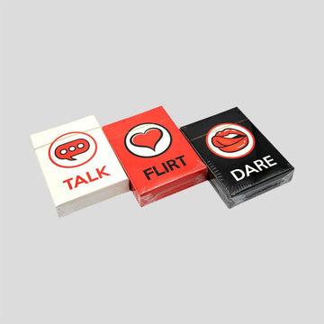 Talk, Flirt, Dare - Adult Card Game Box Set - Shopping & Things