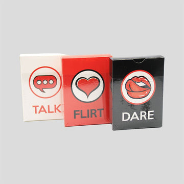 Talk, Flirt, Dare - Adult Card Game Box Set - Shopping & Things