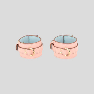 Pretty in Pink - Faux Leather Ankle Cuffs
