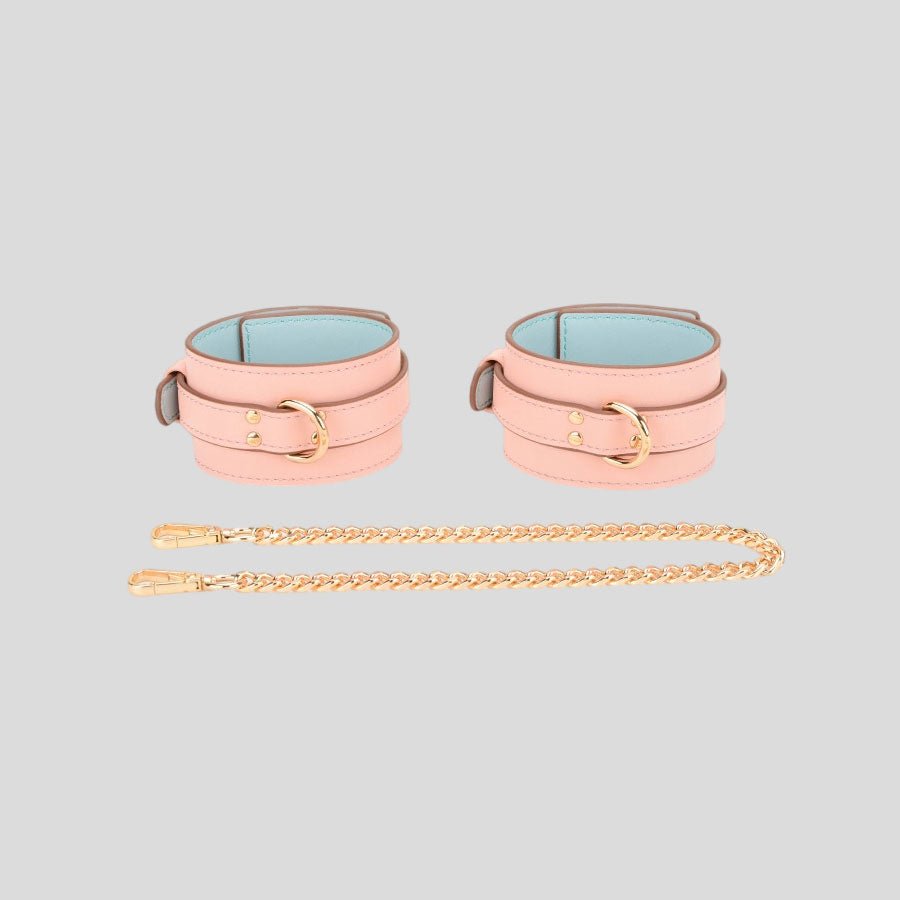 Pretty in Pink - Faux Leather Ankle Cuffs - Shopping & Things