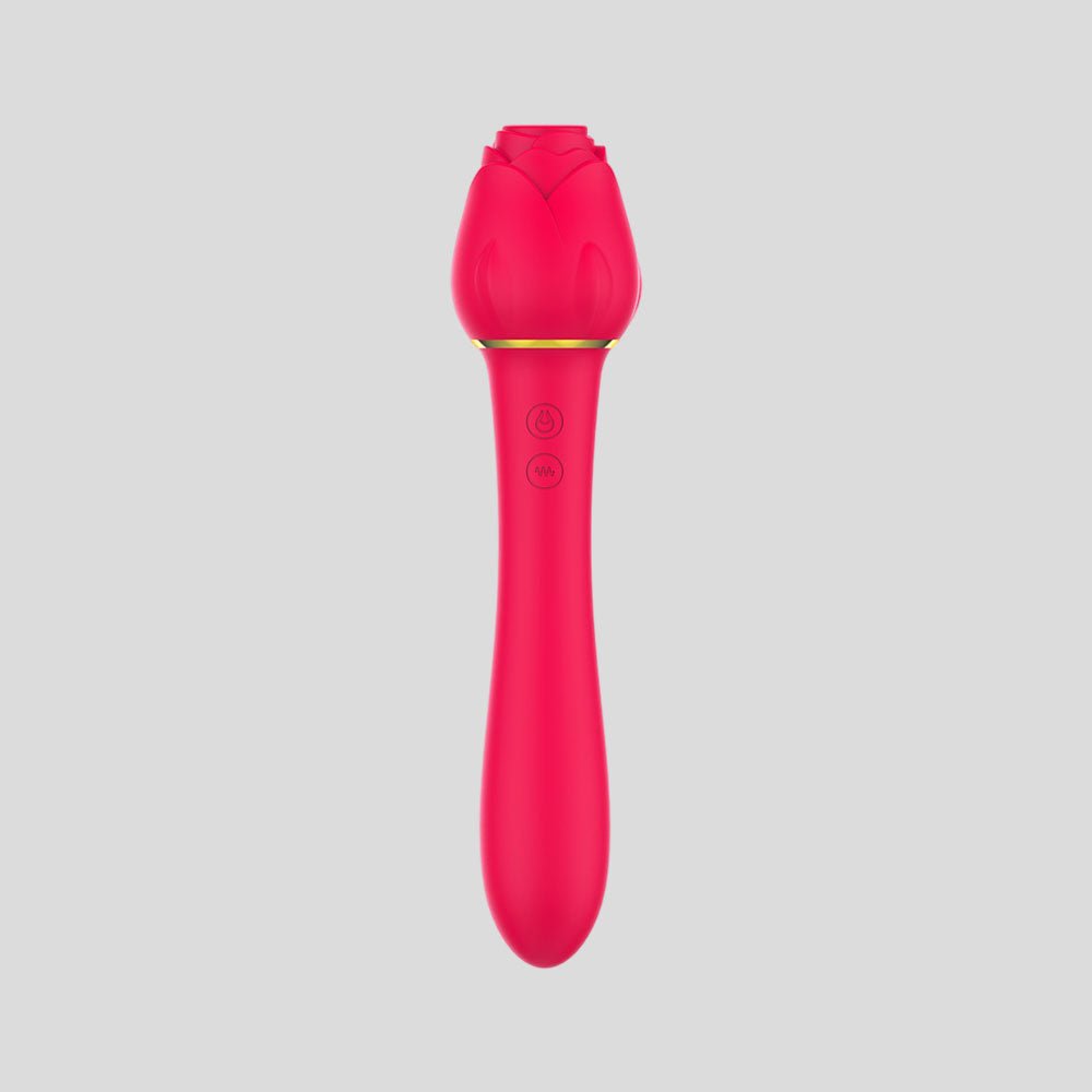 Ruby - 2 in 1 Sucking Rose Vibrator - Shopping & Things