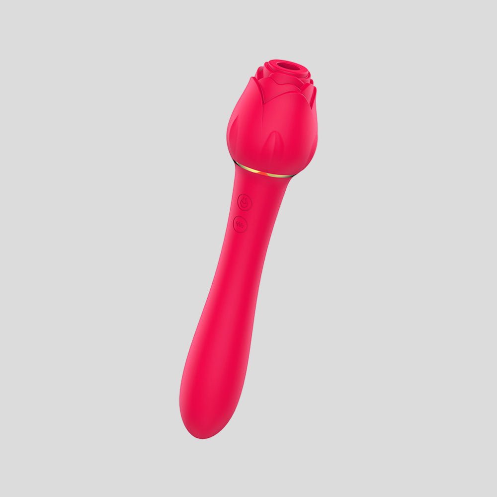 Ruby - 2 in 1 Sucking Rose Vibrator - Shopping & Things