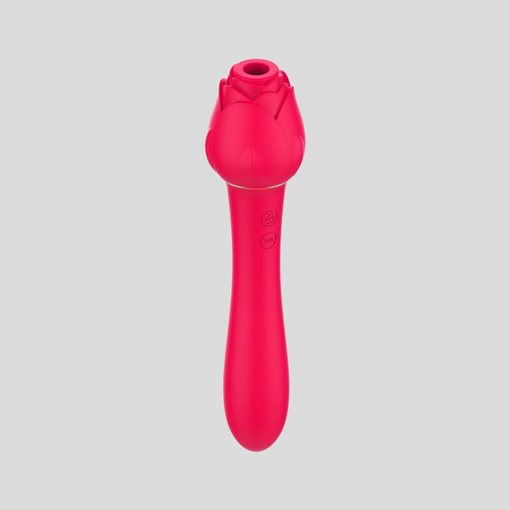 Ruby - 2 in 1 Sucking Rose Vibrator - Shopping & Things