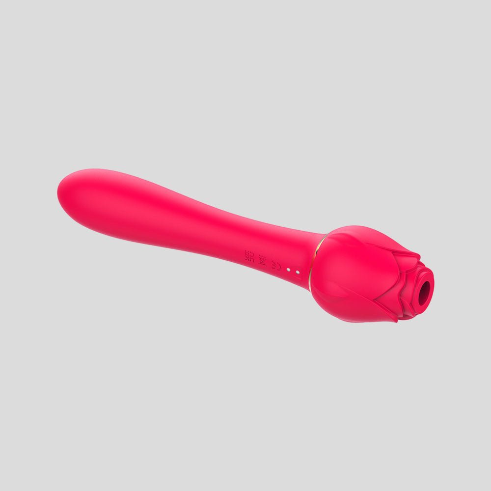 Ruby - 2 in 1 Sucking Rose Vibrator - Shopping & Things